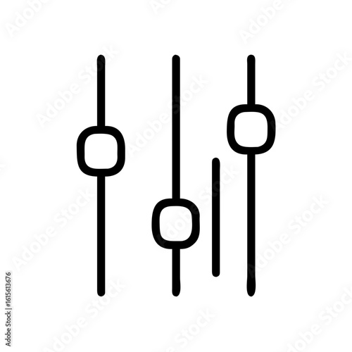 sliders vertical adjustment icon design
