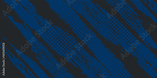 Modern grunge background. blue and black color in vector Illustration