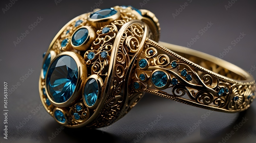 Obraz premium The intricate details of a favorite piece of jewelry or an accessory