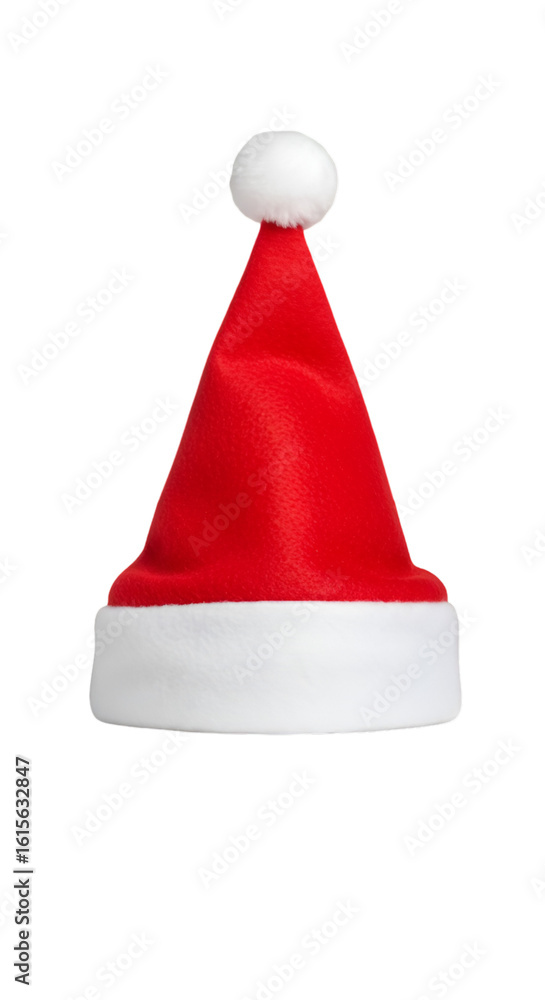 Isolated Christmas Santa Hat Illustration On Transparent Background Isolated Christmas Santa Hat Illustration On Transparent Background