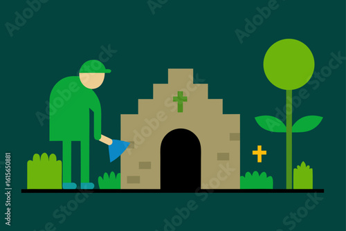 survivor garden old crypt