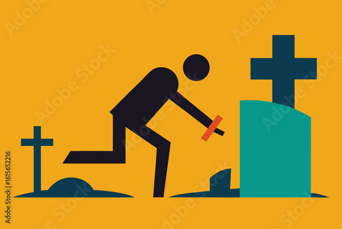 survivor knocking gravestones