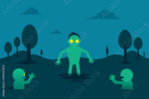 survivor luring zombies flooded