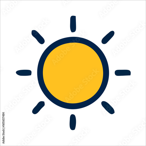 simple sun logo