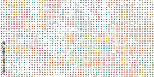 Colored dotted vector background. Retro geometric shapes wall art. Poster in trendy illustrated design for banner, cover, print. Vector illustration.