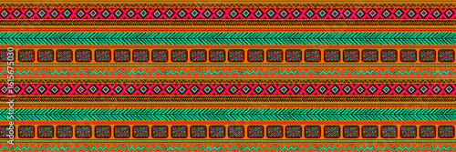 Foto Ethnic style tribal patterns seamless