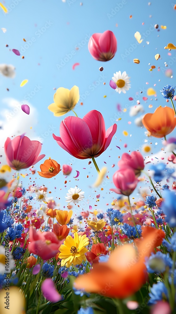 Fototapeta premium abstract watercolor flower background