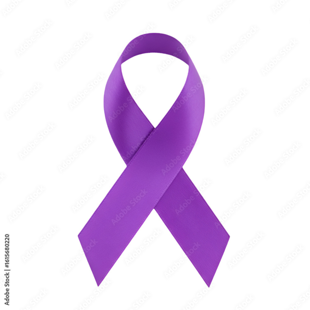 custom made wallpaper toronto digitalIsolated Purple Ribbon Symbol Of Awareness On Transparent Background