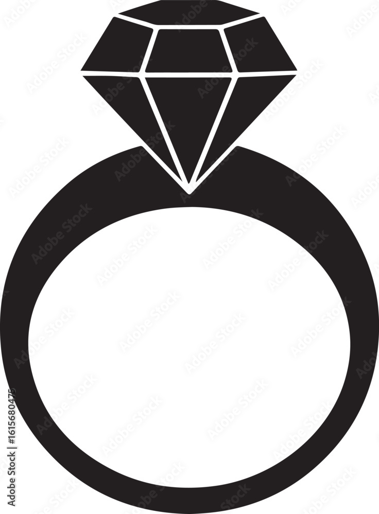 DIAMOND RING SILHOUETTE DIAMOND RING SILHOUETTE
