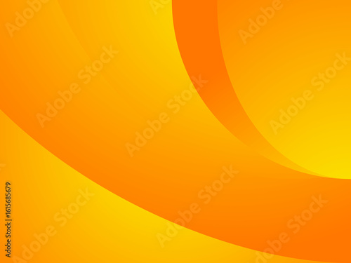 Vibrant Orange Abstract Gradient Background with Curves