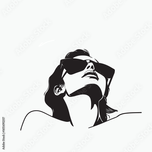 woman wearing sunglasses