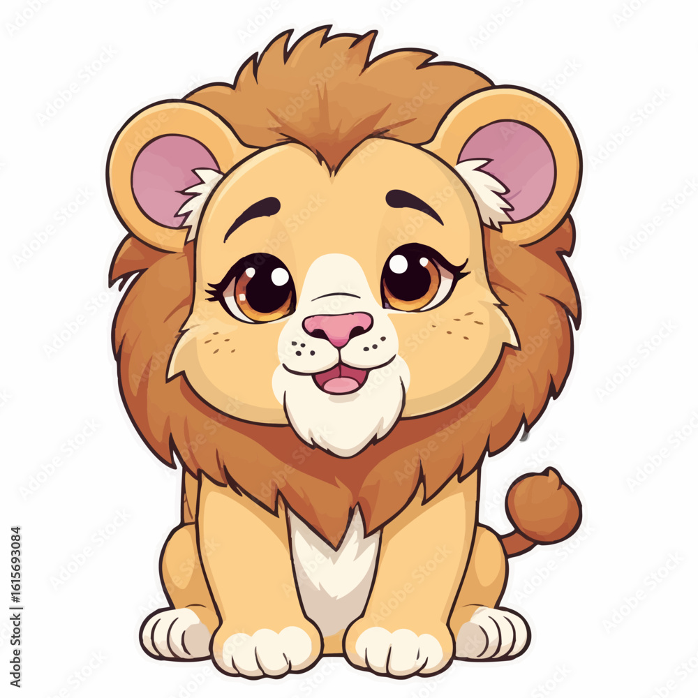 Obraz premium Playful lion 25.eps Drawing