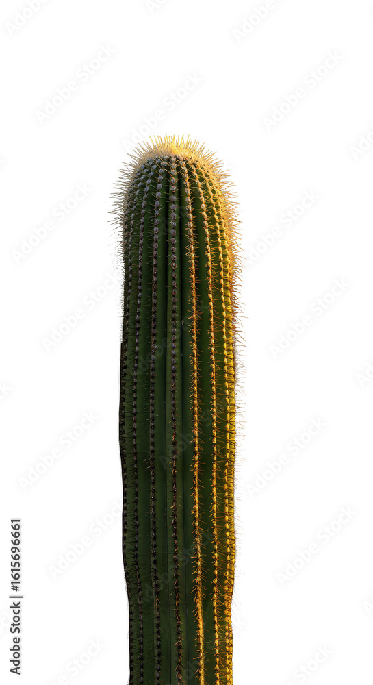 Naklejka premium Photo Isolated Cactus on Black Background
