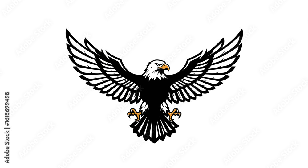 Obraz premium minimalist garuda bird mascot