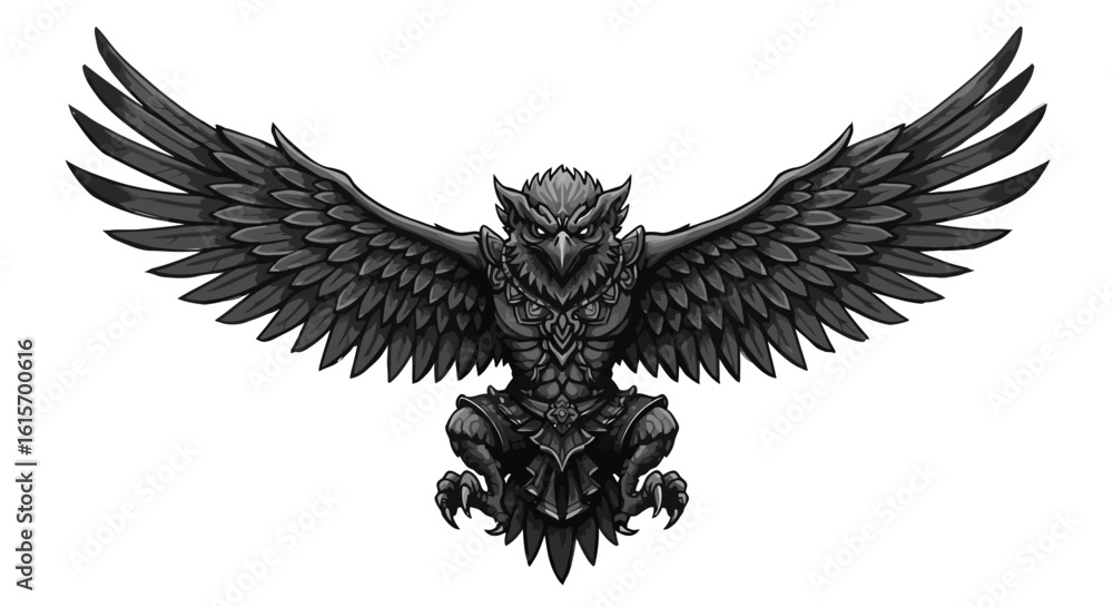 Obraz premium minimalist garuda bird mascot