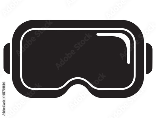 VR HEADSET ICON SILHOUETTE