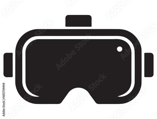 VR HEADSET ICON SILHOUETTE