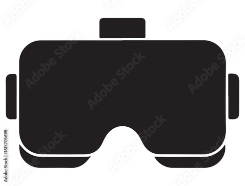 VR HEADSET ICON SILHOUETTE