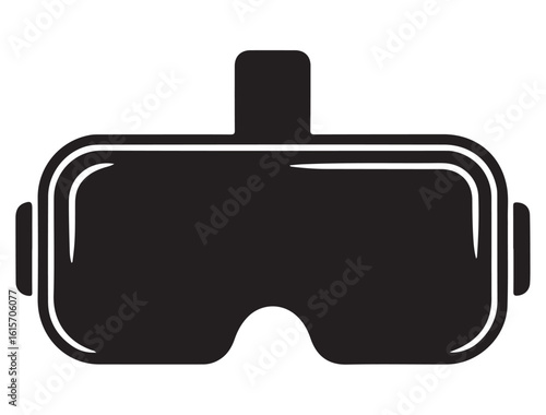 VR HEADSET ICON SILHOUETTE