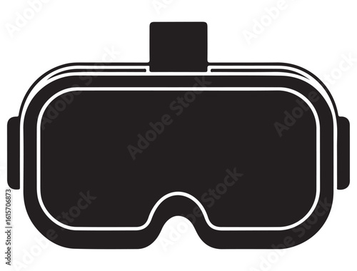 VR HEADSET ICON SILHOUETTE