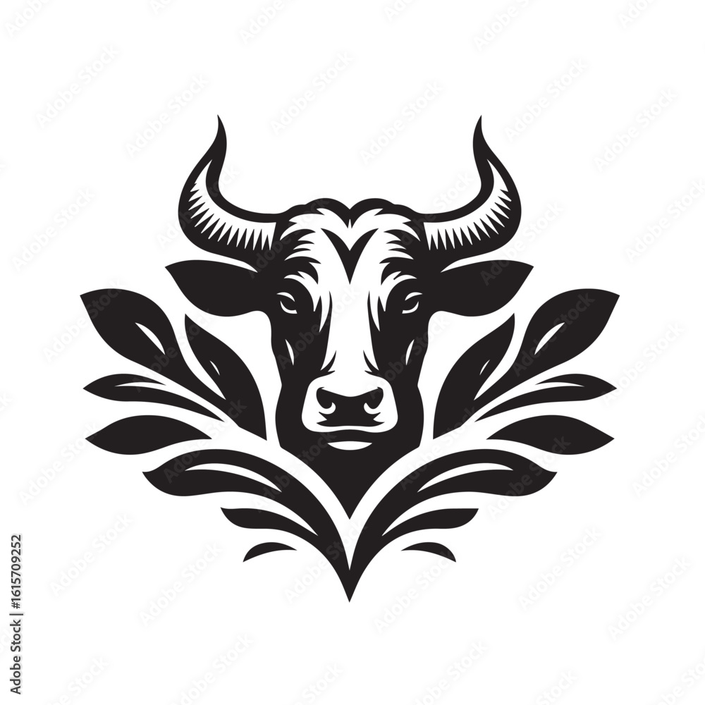 Fototapeta premium cow logo vector