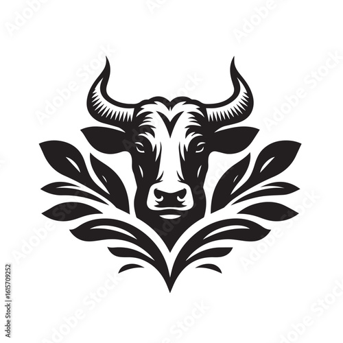 cow logo vector