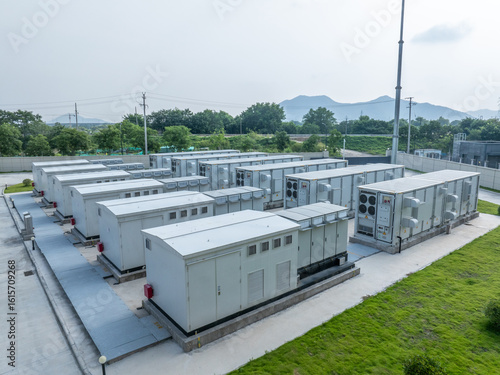 aerial view energy storage power station