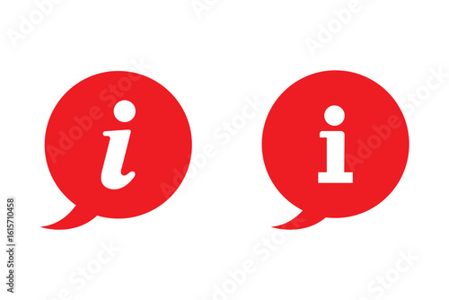 information icon set. info button. info symbol flat style. vector illustration on white background.