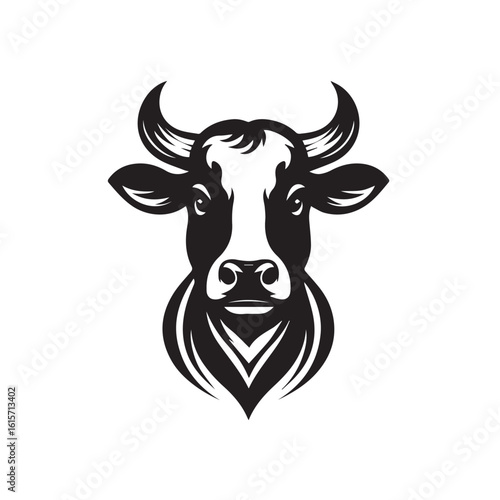 cow logo vector
