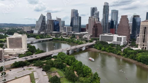 Overcast view of downtown Austin