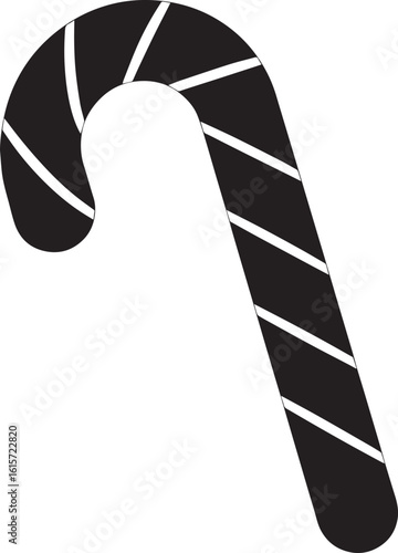  Minimal Sweet Candy Cane Vector Illustration