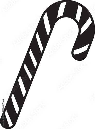 Minimal Sweet Candy Cane Vector Illustration