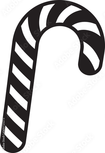  Minimal Sweet Candy Cane Vector Illustration