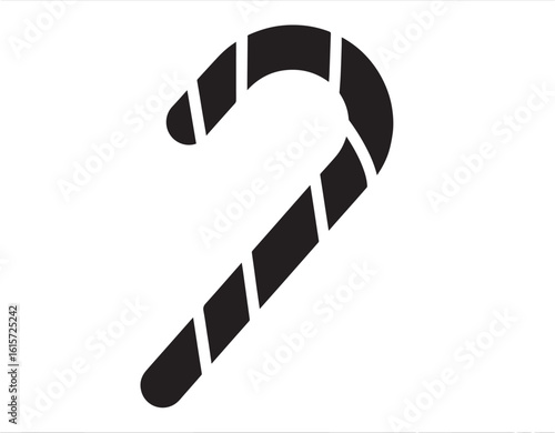  Minimal Sweet Candy Cane Vector Illustration