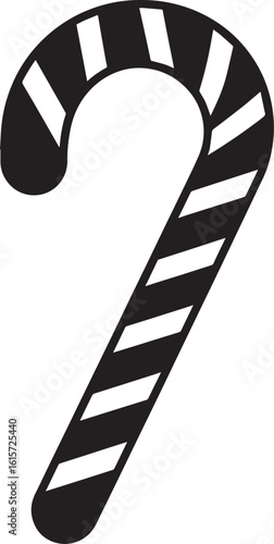  Minimal Sweet Candy Cane Vector Illustration