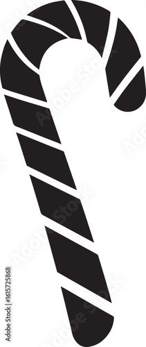  Minimal Sweet Candy Cane Vector Illustration
