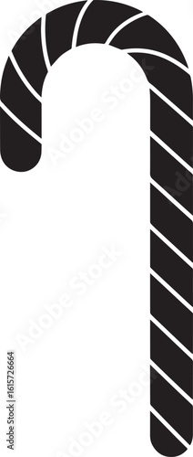  Minimal Sweet Candy Cane Vector Illustration
