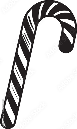  Minimal Sweet Candy Cane Vector Illustration