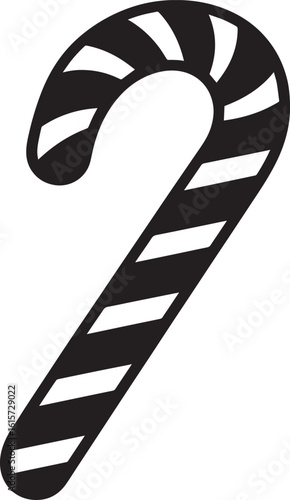  Minimal Sweet Candy Cane Vector Illustration