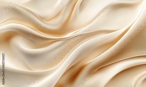 
Processed collage of smooth wavy beige light brown satin silk cloth fabric. Background. Beautiful smooth elegant wavy beige light brown luxury cloth fabric texture, abstract background design.

