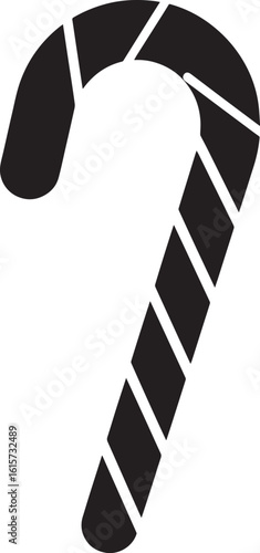 Minimal Sweet Candy Cane Vector Illustration