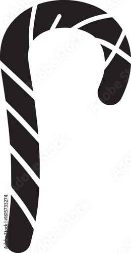  Minimal Sweet Candy Cane Vector Illustration
