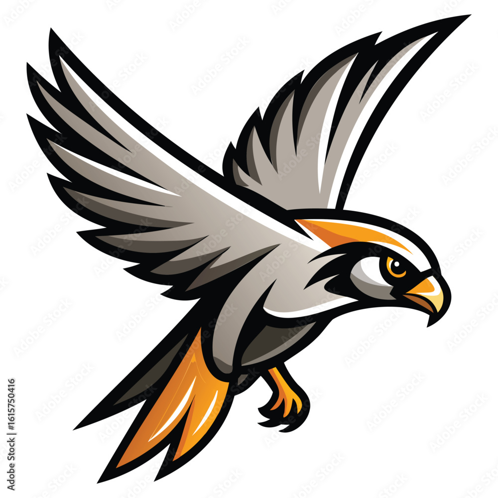 Obraz premium Falcon Bird of Prey Graphics