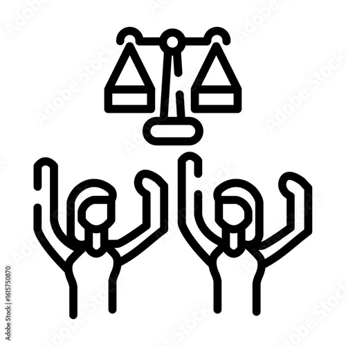 Support for justice icon