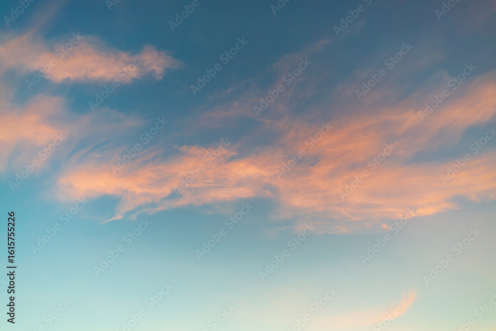Obraz premium Colorful morning sky and clouds backdrop,Beautiful Vivid sky painted by the sun leaving bright golden shades