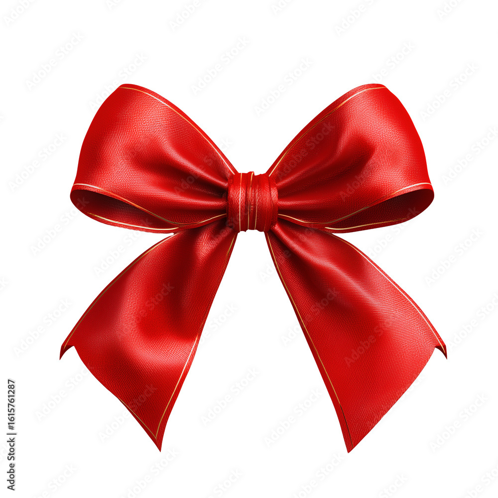 Red bow isolated on transparent background, Clipart png Red bow isolated on transparent background, Clipart png