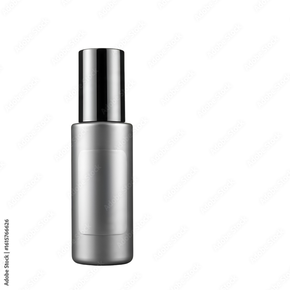 Obraz premium Isolated White Cosmetic Bottle Mockup for Skincare Branding