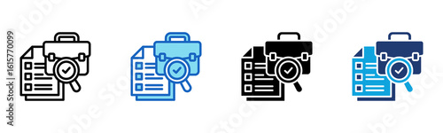 Job Readiness icon Multi Style Vector Illustration