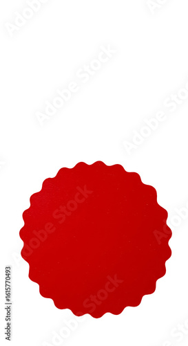 Red Circle Illustration on Transparent Background