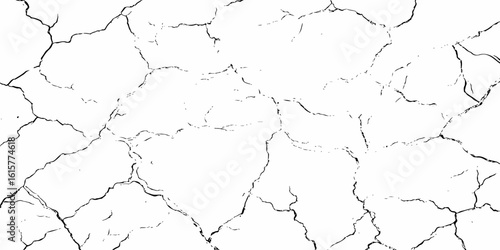 modern black and white scratch and cracks grunge texture dust and distressed wall pattern white background..
